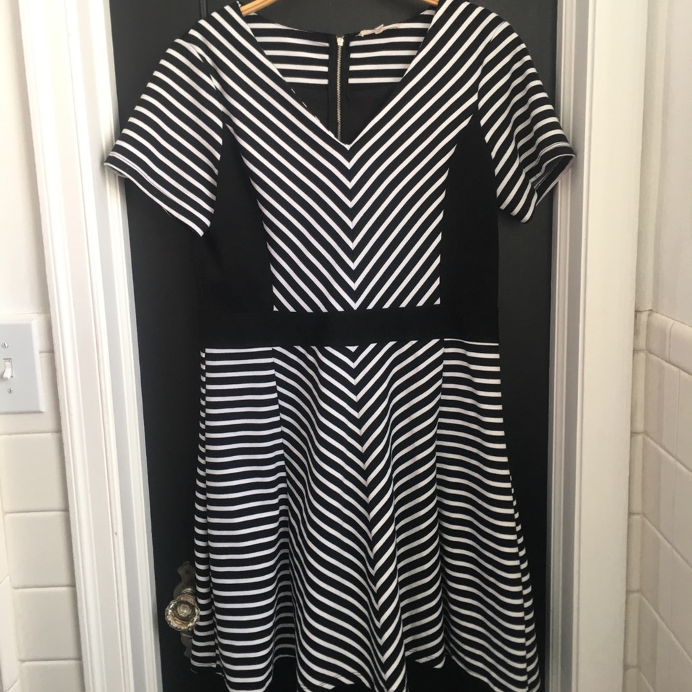 Stitch Fix chevron bodycon work dress XL